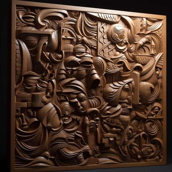 نموذج ثلاثي الأبعاد لآلة CNC 3D Art 